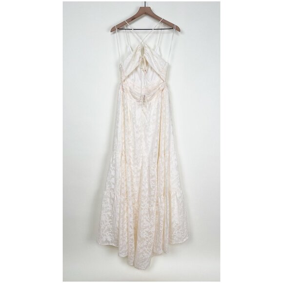 Anthropologie ASTR The Label Frolic Cutout Maxi Dress Wedding Bride Boho Coastal - Picture 13 of 16